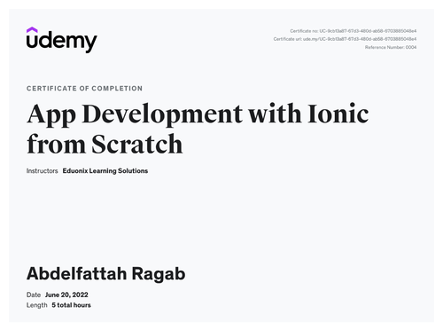 App Development with Ionic from Scratch